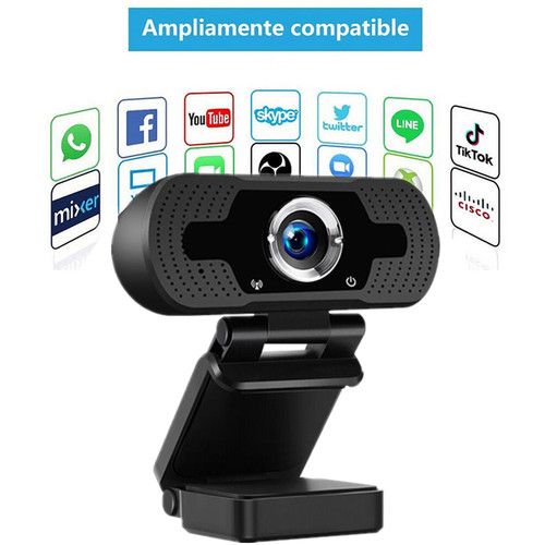 High-definition 1080P camera with microphone for conference, teaching, live streaming, and network use, computer camera without driver.