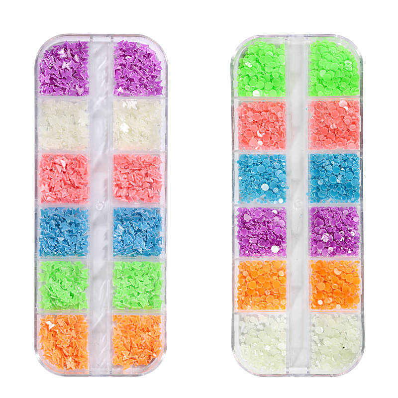 Fingermaid manicure mariposa redonda esquina luminosa, mariposa de caja larga esquina redonda ultrafina esquina luminosa