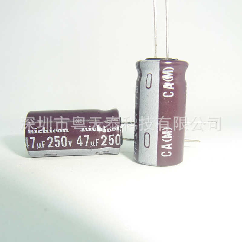 原装nichicon尼吉康  电解电容250V 47UF 12X25 105度 CA系列