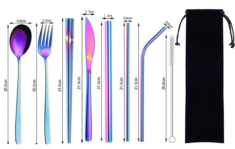 刀叉勺筷吸管套装