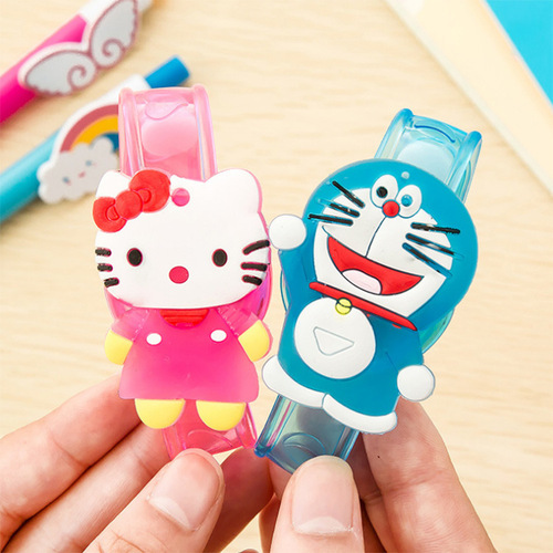 Glitter wrist strap Glowing cartoon bracelet Glowing watch strap Cartoon bracelet flash toy manufacturer wholesale