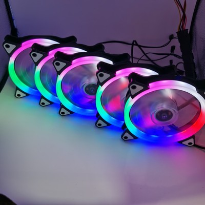 12cm机箱风扇发光彩灯cpu风扇|ms