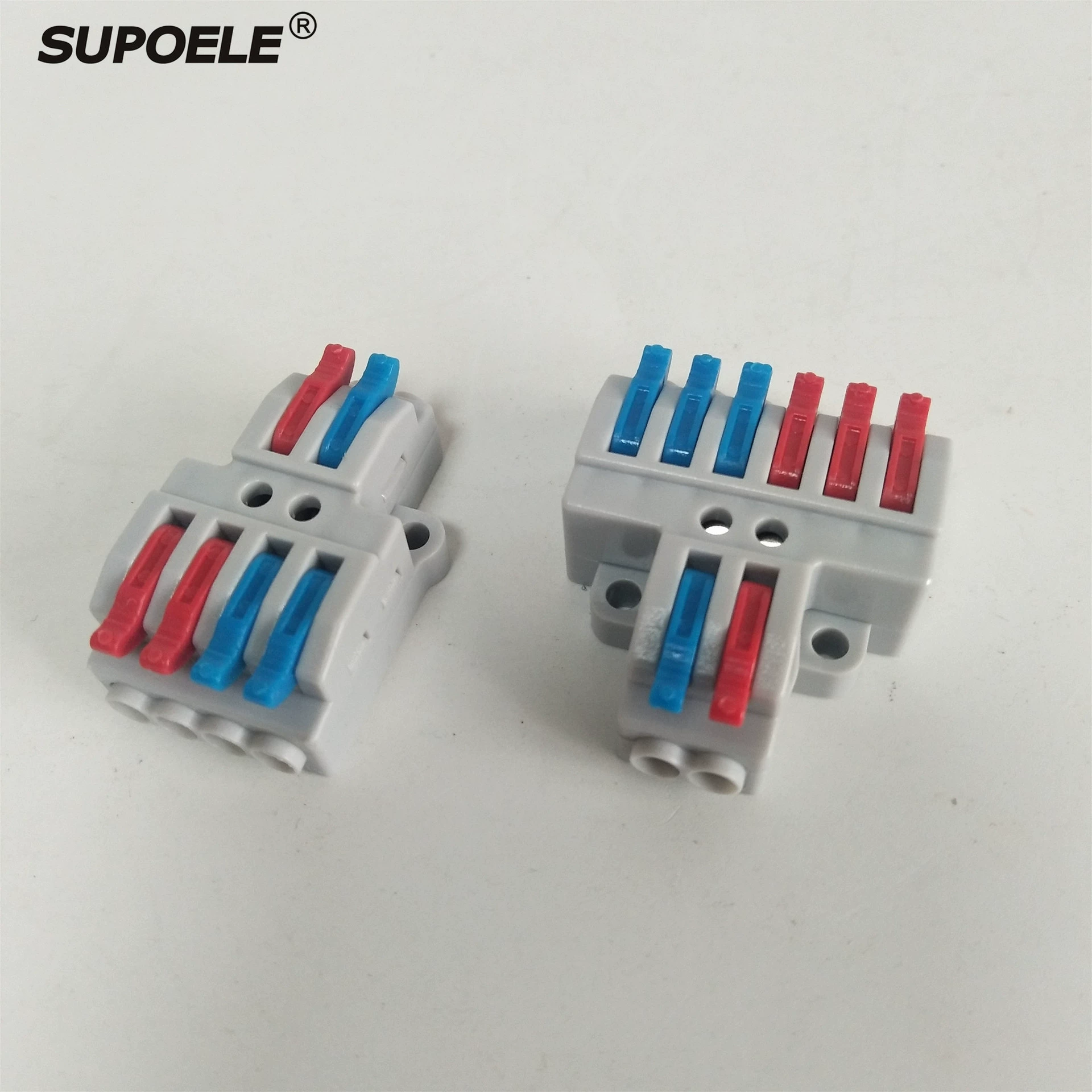 2 в 4 из 6 из быстрого соединителя с фиксированным разъемом провода сплиттер отверстия 4 квадратным