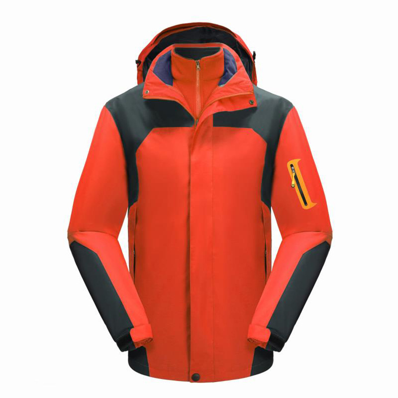 戶外沖鋒衣男三合壹可拆卸加絨加厚登山服女潮牌秋冬季1222