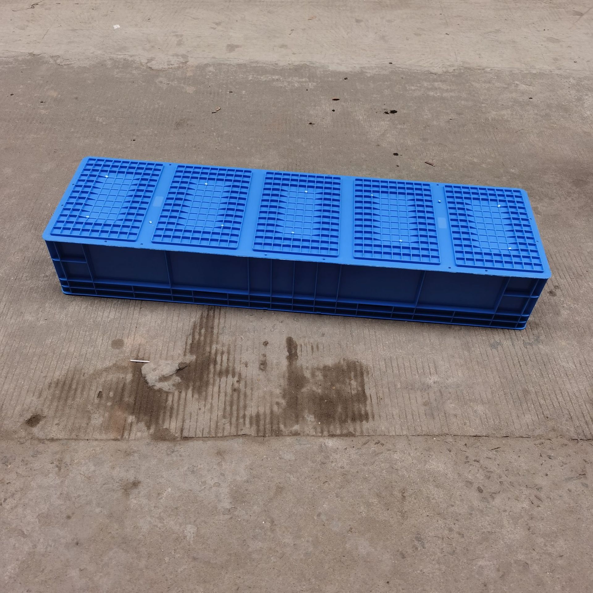 灰色塑料周转箱汽车零配件箱100*40*18塑胶EU箱 汽配PH箱零配件用