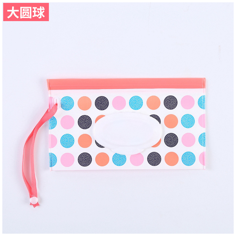 En stock al por mayor bebé EVA bolsa de tejido húmedo bolsa de embalaje extraíble portátil Flip ventana sanitaria bolsa de tejido húmedo bolsa