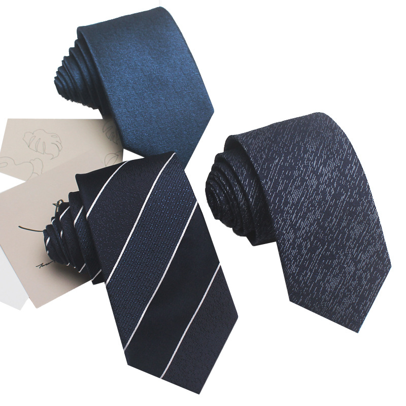 7CM涤丝提花条纹领带男士商务正装韩版1200针高品质精品批发现货