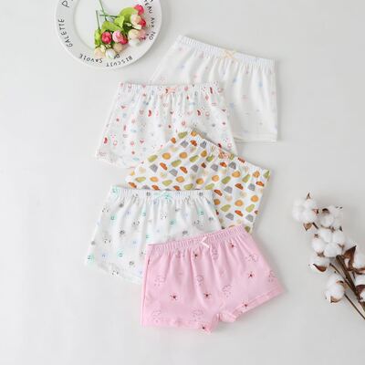 2020春季新款儿童内裤卡通印花精梳棉宝宝内裤女童平角裤厂家直销