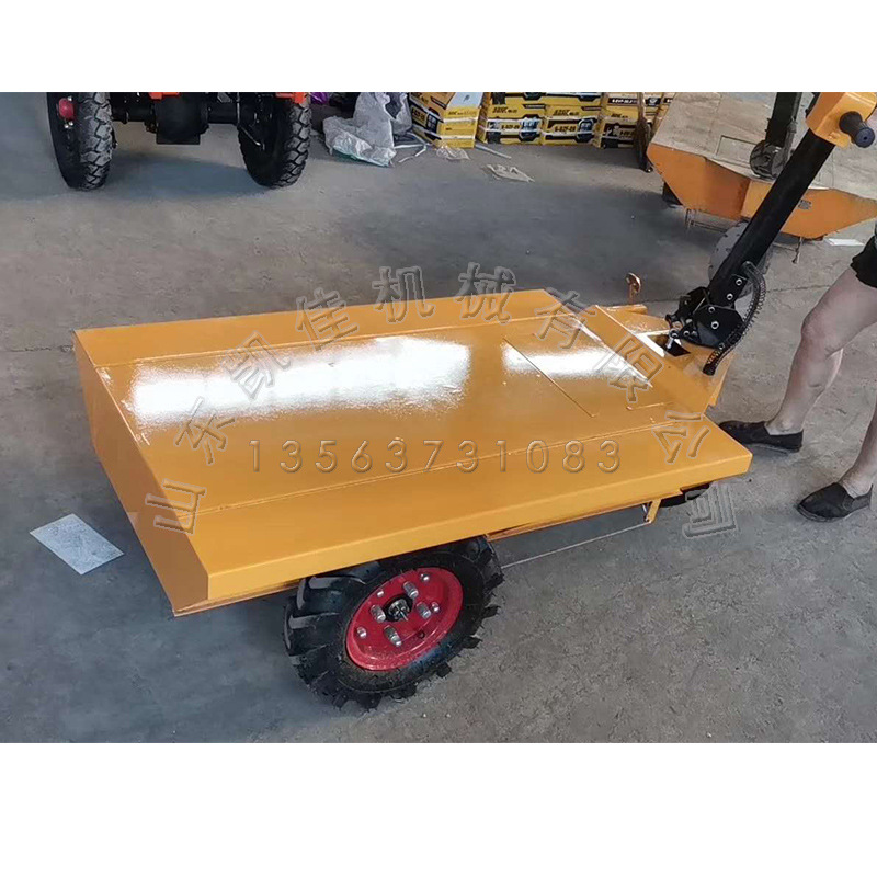 电动手推车 工地仓库拉货车 大棚电动手推平板车 电动三轮平板