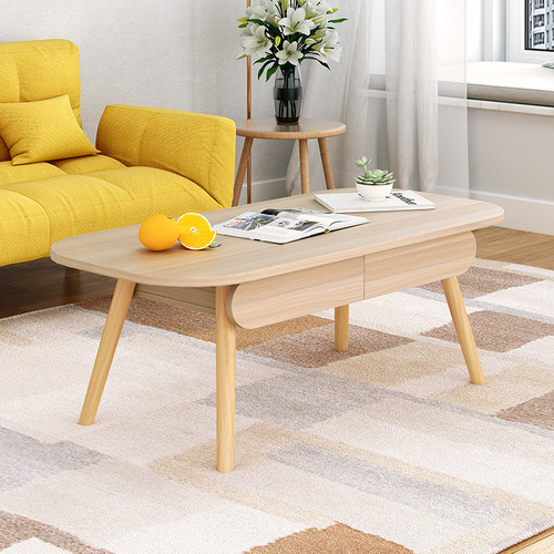 Nordic style coffee table living room sofa side table simple modern Internet celebrity tea table small apartment home storage small coffee table