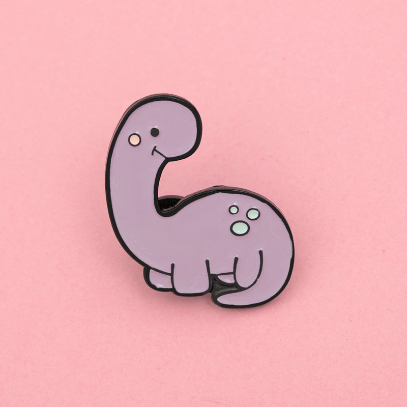 New Cartoon Cute Candy Color Dinosaurs Brooch Set display picture 12