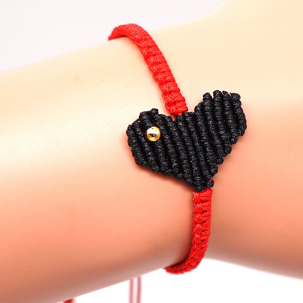 Rainbow Love Lady Bracelet Korean Love Friendship Rope Hand-knitted Jewelry display picture 10