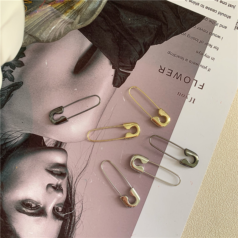 Boucles D&#39;oreilles Simples Trombones En Plaqué Or display picture 4