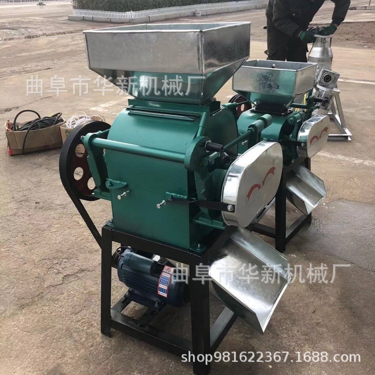 供应五谷杂粮挤扁机 多功能破碎机 家用小麦大豆压扁机厂家直销