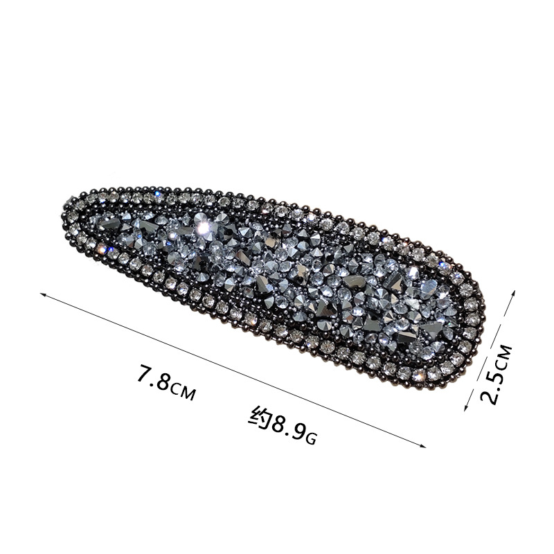 Clip Bb De Gota De Agua Brillante Tachonado De Diamantes De Corea display picture 1