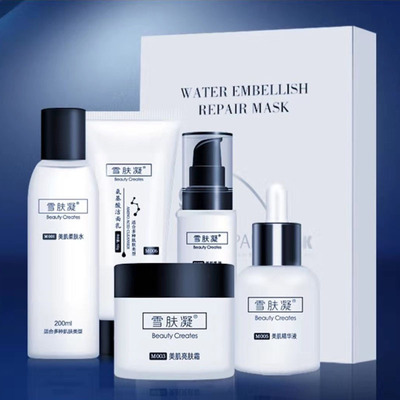 雪肤凝二裂酵母六件套装烟酰胺伊克多因虾青素精华原液