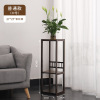 Bamboo flower stand indoor flower platform flower pot shelves living room floor -to -ceiling orchid antique flower standing Chinese style storage shelves