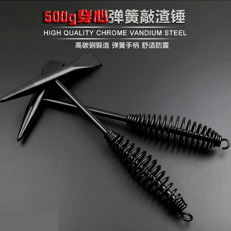 Фурнитура для прокалывания не поворачивающейся головки молоток для электросварки 500 г Удаление ржавчины сварочный шлак длина головки молотка 16 см пружинная ручка молоток от ржавчины