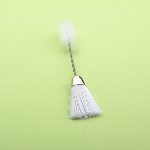 Double-ended decorating nozzle cleaning brush sewing machine cleaning brush nylon filament bristles