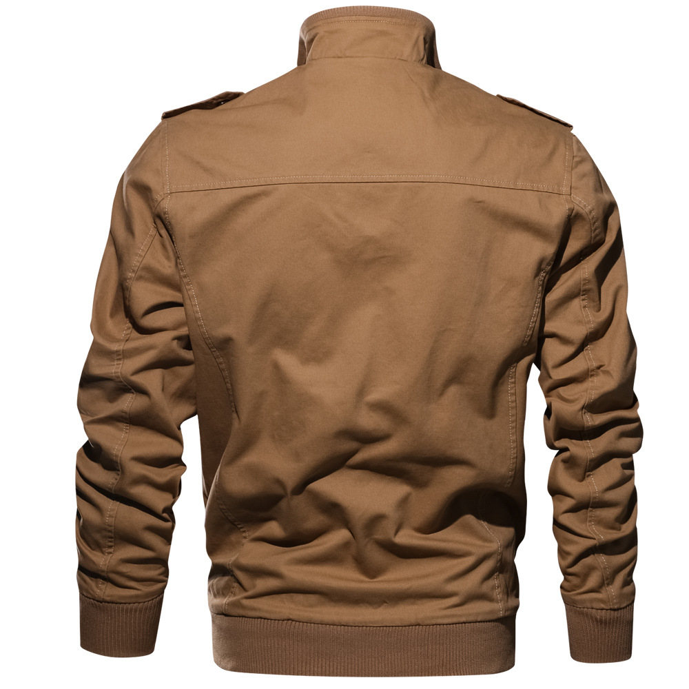Men's casual military multi pocket jacket, oversized jacket_voghion.com