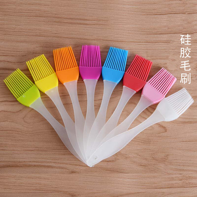 加厚毛柱矽膠刷子牛奶油掃刷bbq燒烤蛋糕烘焙毛刷耐高溫毛刷小號