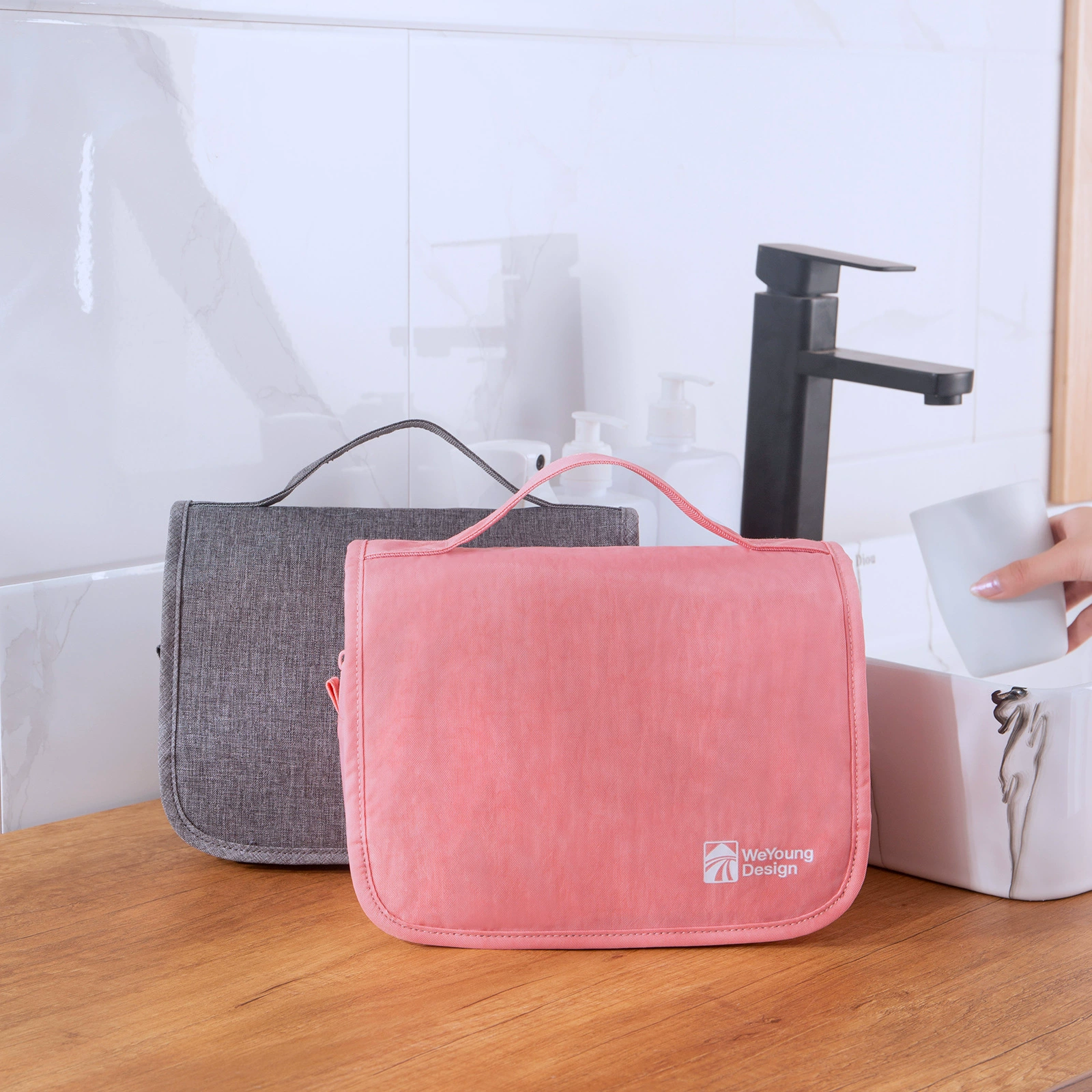 Емкий портативный водостойкий косметичка для путешествий, органайзер