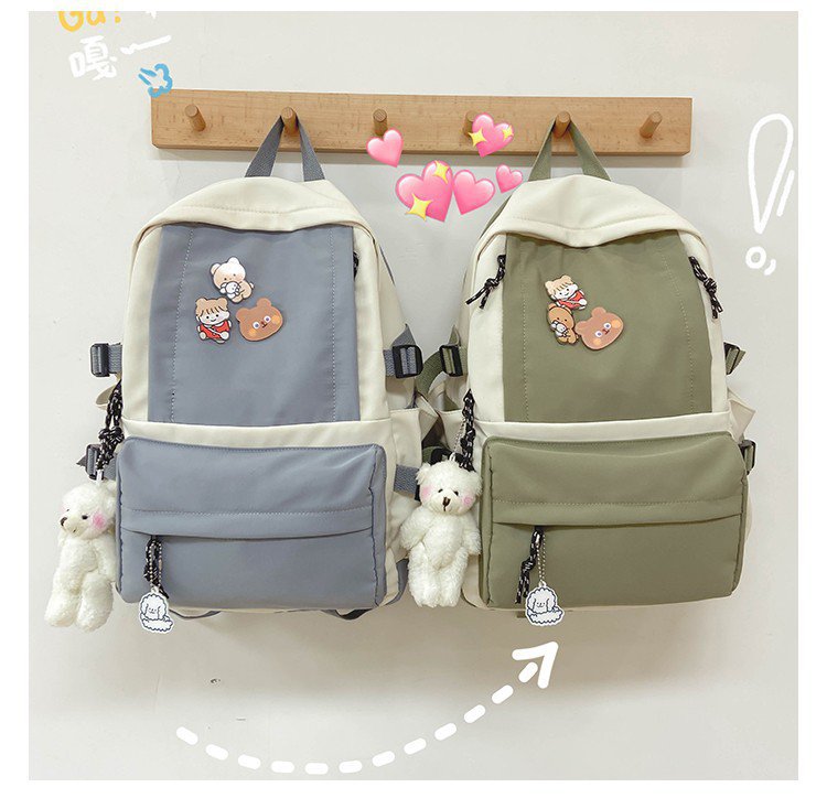 Korean Simple Large Capacity Schoolbag display picture 27