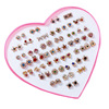 Plastic fresh earrings, 36 pair, wholesale