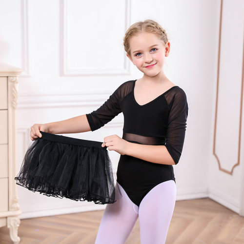 Children's dance clothing, girls' cotton jumpsuit, tutu jumpsuit, toddler practice clothes