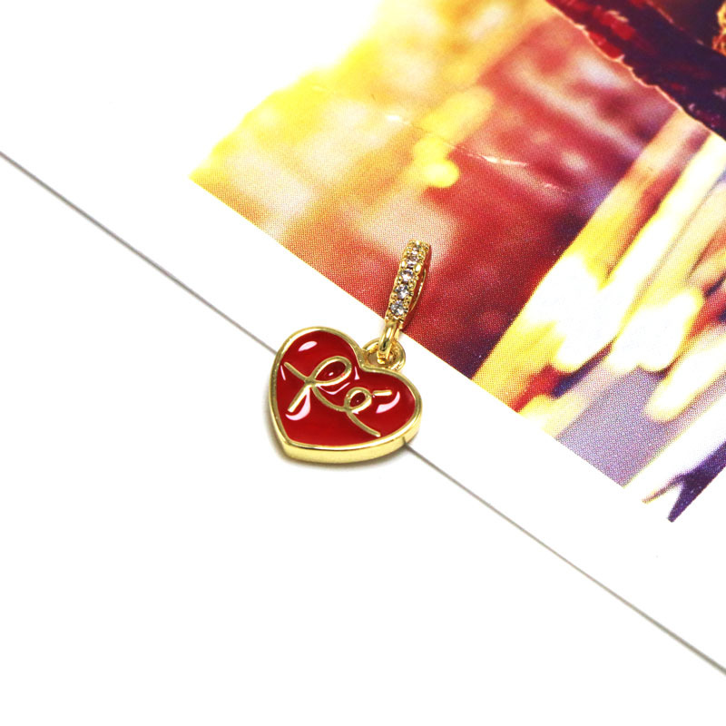 3g Weight Pendant Jewelry Making Type 11 * 19mm, 11 * 24mm Jewelry Making Size Zircon Inlay Material DIY Jewelry Accessories Classification 1 Piece Quantity Copper Material Letter, Oval, Heart Shape Pattern Enamel, Inlay Design Sweet, Simple Style Style 1 Piece 11 * 19mm 11 * 24mm Copper Zircon Letter Oval Heart Shape Pendant 3