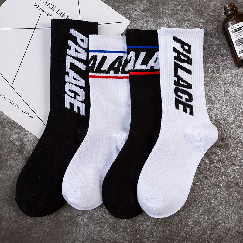 Calcetines Palac de algodón para hombre, de marca, para otoño e invierno, para monopatín, baloncesto y parejas, a la moda, hasta la rodilla, 2025d_voghion.com