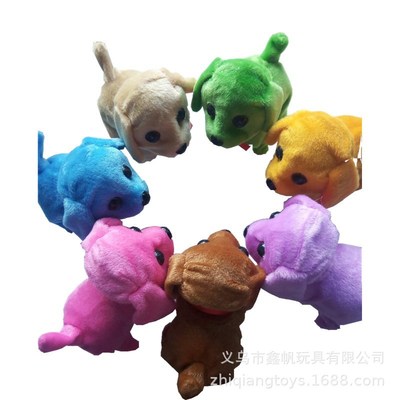跨境货源毛绒电动玩具倒退狗 儿童玩具批发前进倒退走路电子狗