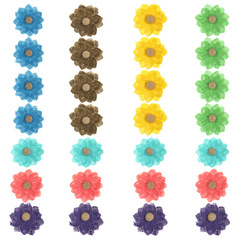 彩色DIY輔料黃麻玫瑰花工藝品批發精緻禮品包裝裝飾品