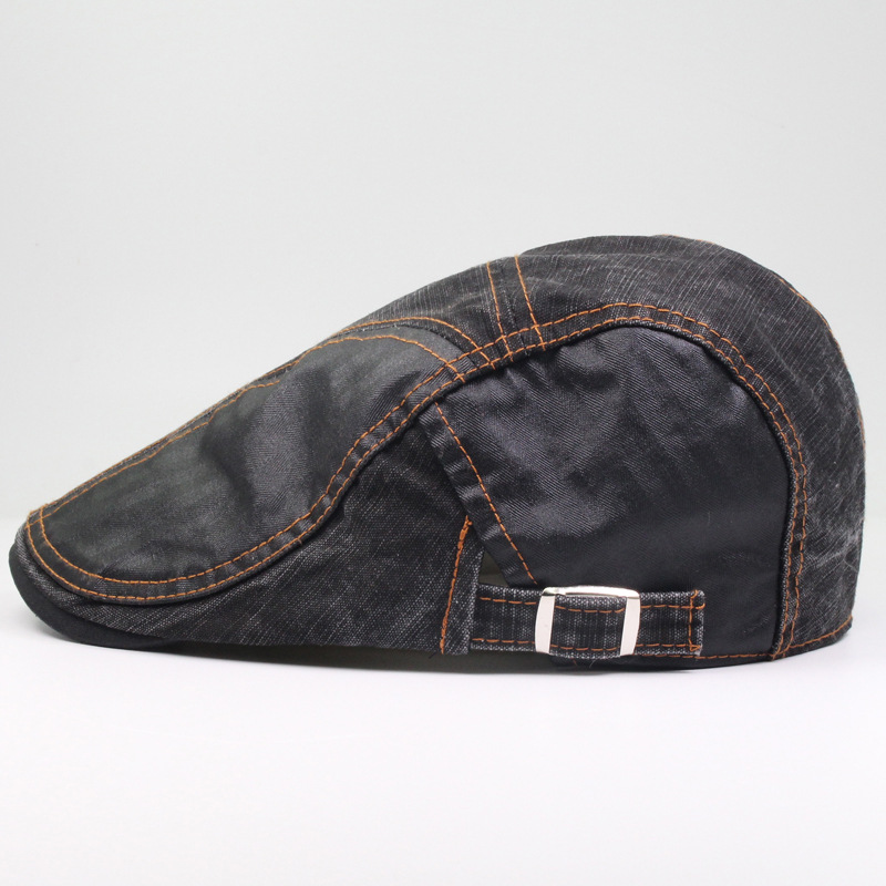 Neue lässige Patchwork-Entenschnabelmütze aus reiner Baumwolle, Sommer-Barett für Herren, Sonnenschutz, atmungsaktiv, modische Mütze_voghion.com