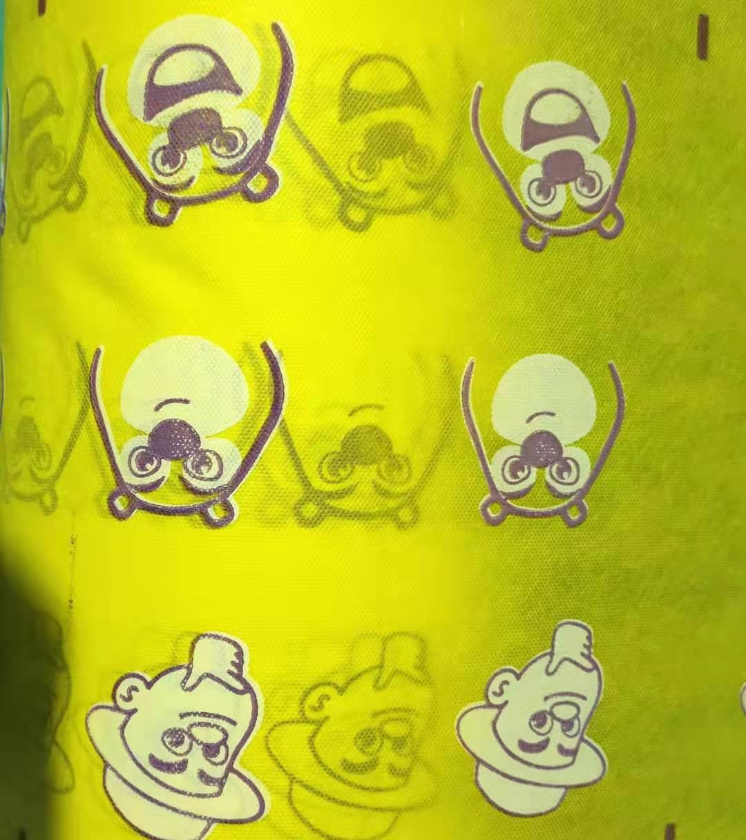 儿童口罩印花纺粘无纺布批发 卡通印花无纺布 用于口罩 桌布