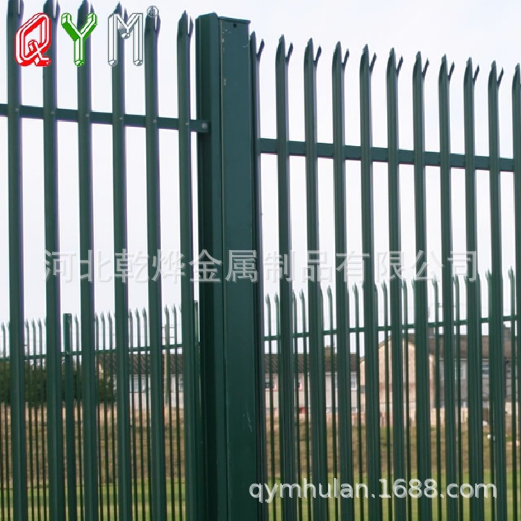 欧式护栏外贸出口尖桩护栏别墅小区护栏网工字钢护栏网栏palisade