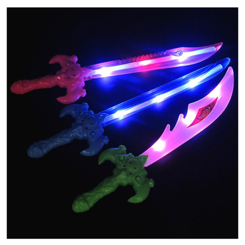 Luminous toy colorful music sword wholesale gravity induction sounding knife flashing sword performance event props
