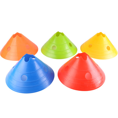 Large thickened football logo disc plum blossom hole logo disc roadblock obstacle football training auxiliary supplies