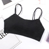 Bra top for elementary school students, breast pads, straps, tank top, wireless bra, underwear, worn on the shoulder, beautiful back