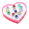 Children's ring, gift box for elementary school students, adjustable set for princess
