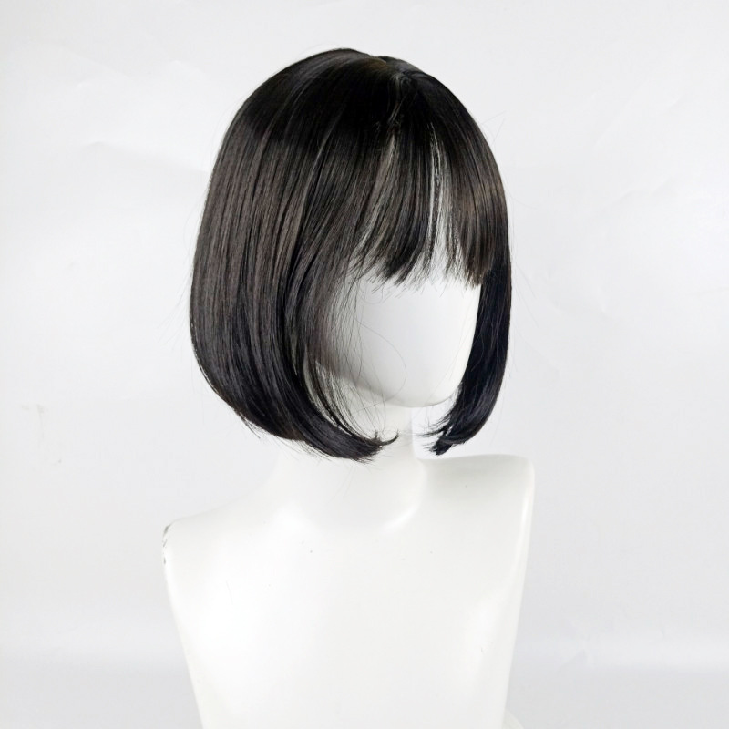 Women's Fashion Street High Temperature Wire Air Bangs Short Straight Hair Wigs display picture 5