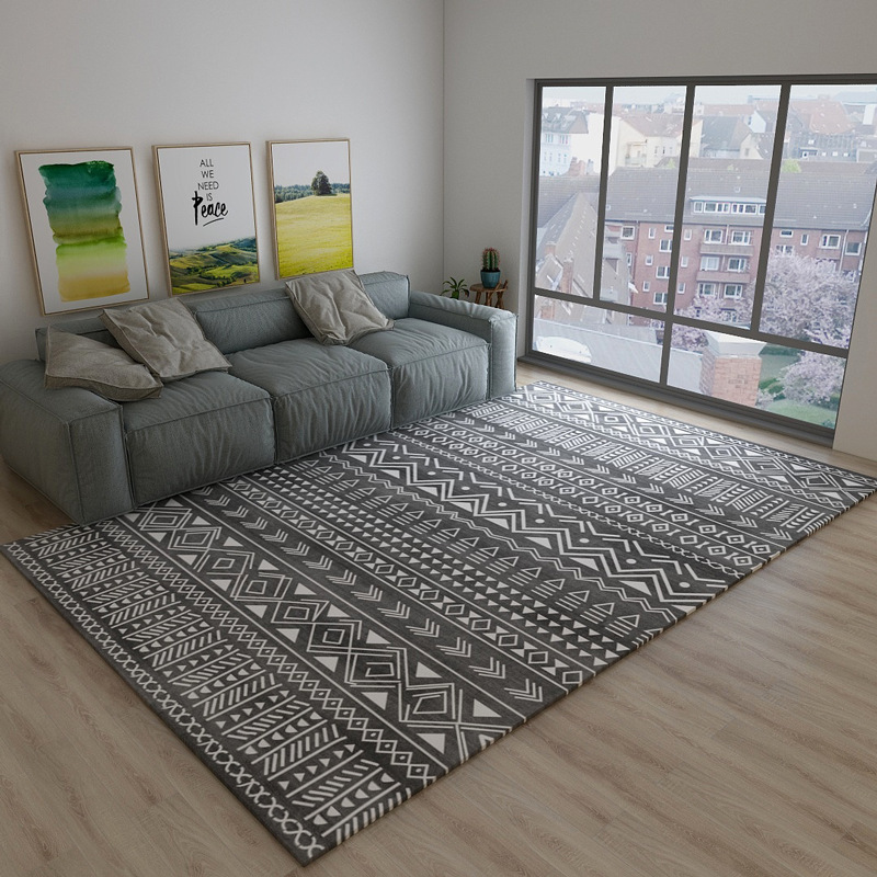 Modern and minimalistic carpet for living room
