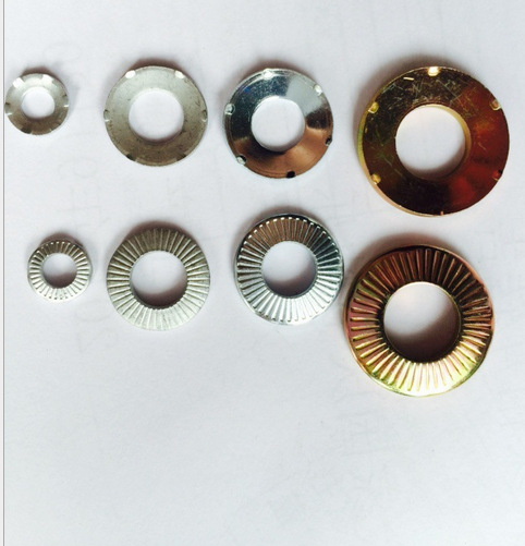 304.316L不锈钢触地垫片SN70093金属防滑六爪花纹蝶形滚花垫片