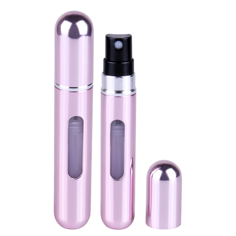 8ml de perfume sub-botella de llenado inferior redonda botella de spray de lápiz labial portátil de viaje Ciclo de alta gama