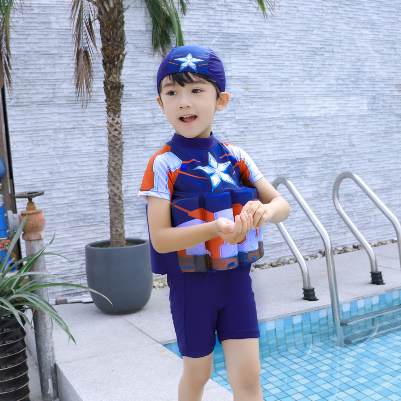 潜水衣儿童救生衣浮力背心宝宝学游泳泡沫小朋友泳衣运动冲浪马甲|ms