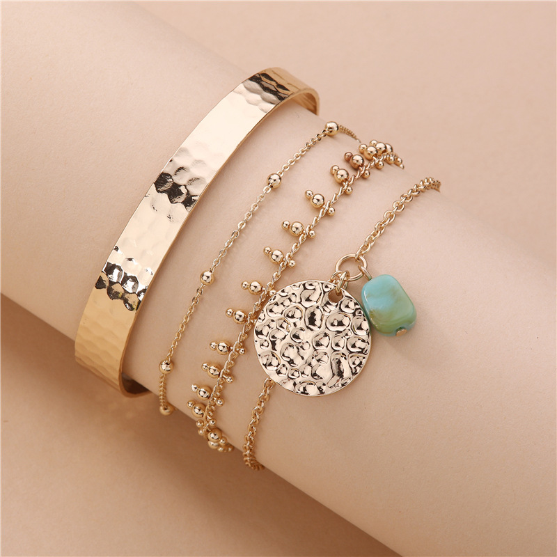 Cadena De Moda Pulsera De Piedra Natural Conjunto De 4 Piezas display picture 1