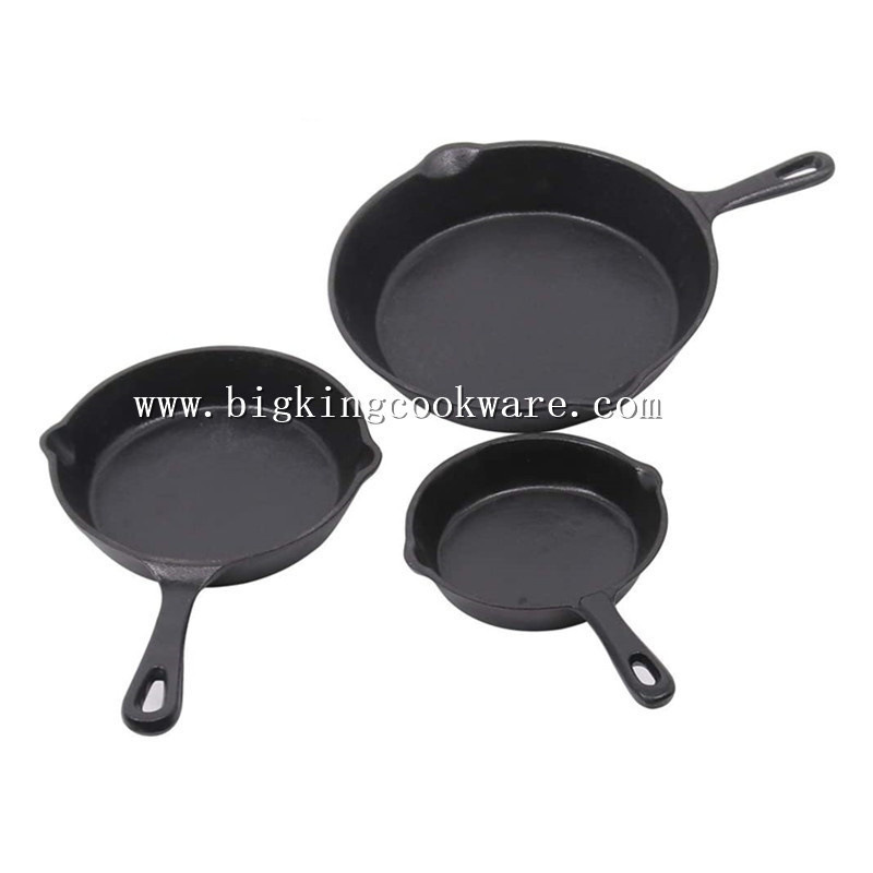 6 "8" 10 "hierro fundido sola manija sartén diámetro/20/26cm sartén de hierro fundido