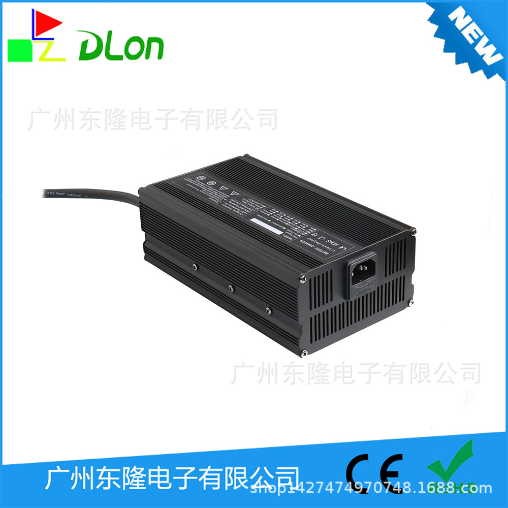 广州东隆智能快充聚合物87.6v10a电动车锂电池电瓶充电器