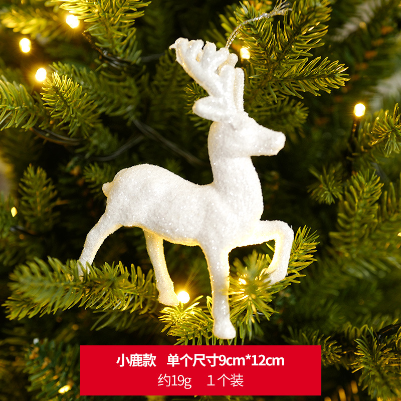 Qingqi 2022 nuevas decoraciones de Navidad exquisito lindo dibujos animados mini árbol de Navidad pequeño colgante accesorios diseño
