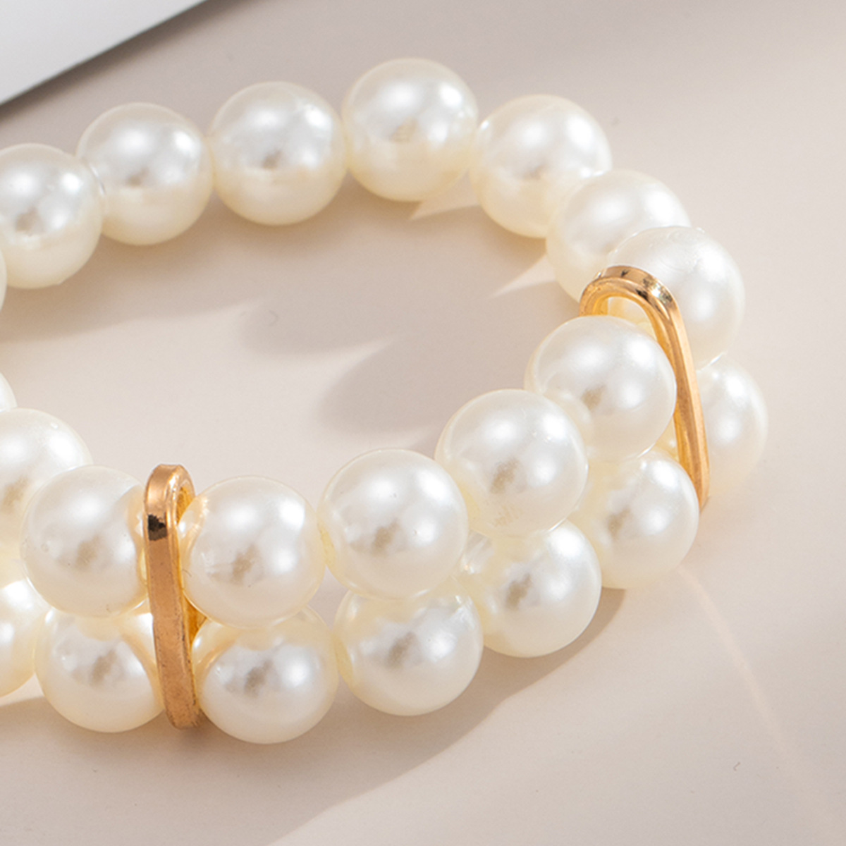 Fashion Jewelry Imitation Pearl Multi-layer Bracelet Wholesale Nihaojewelry display picture 3